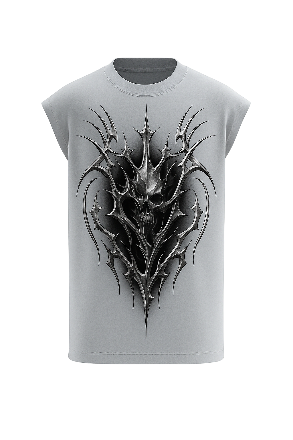 “Abyss Spine” Metallic Skull Vest