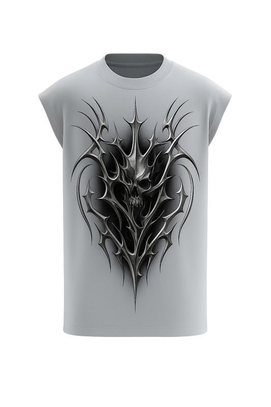 “Abyss Spine” Metallic Skull Vest