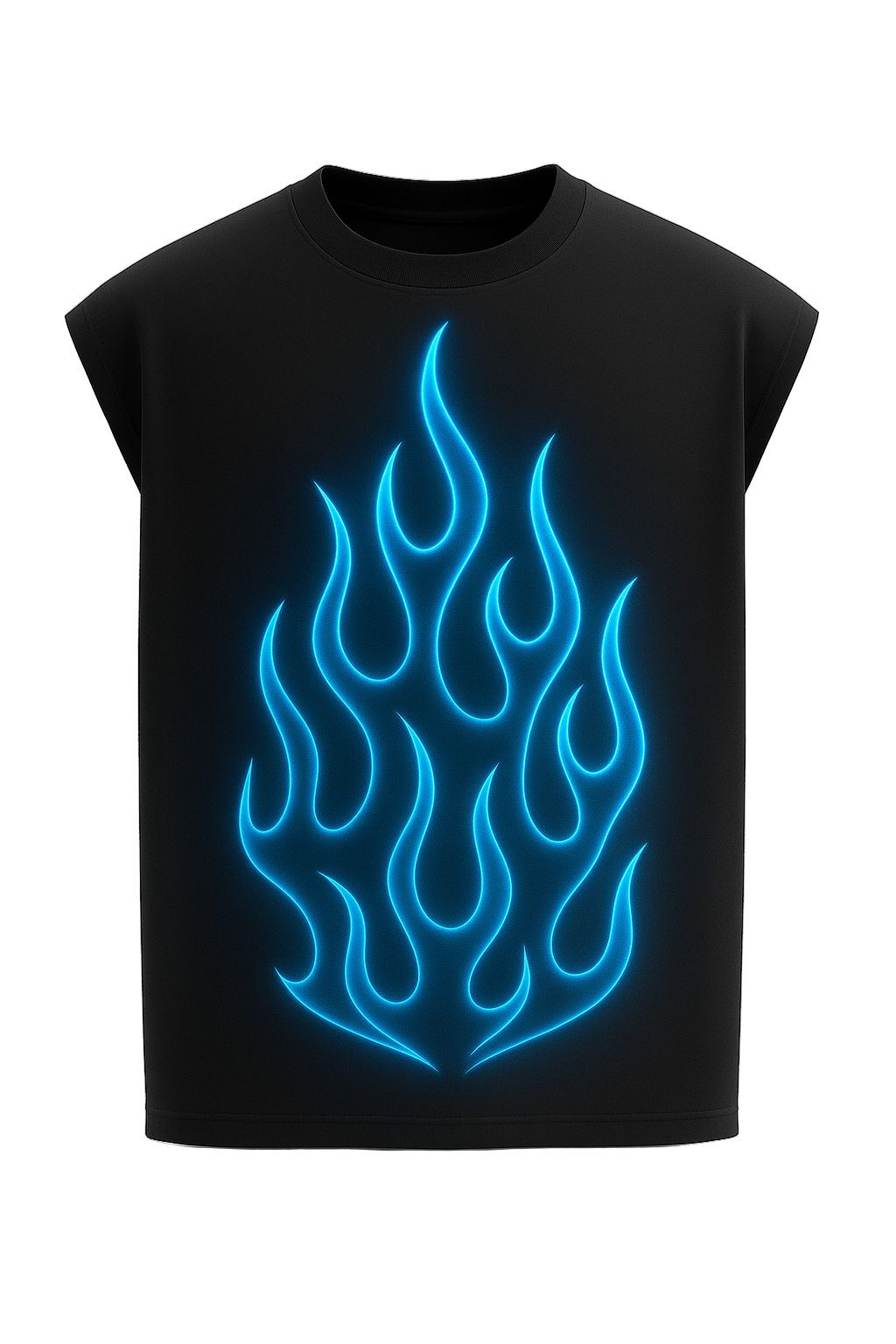 “Neon Blue Flame” Vest