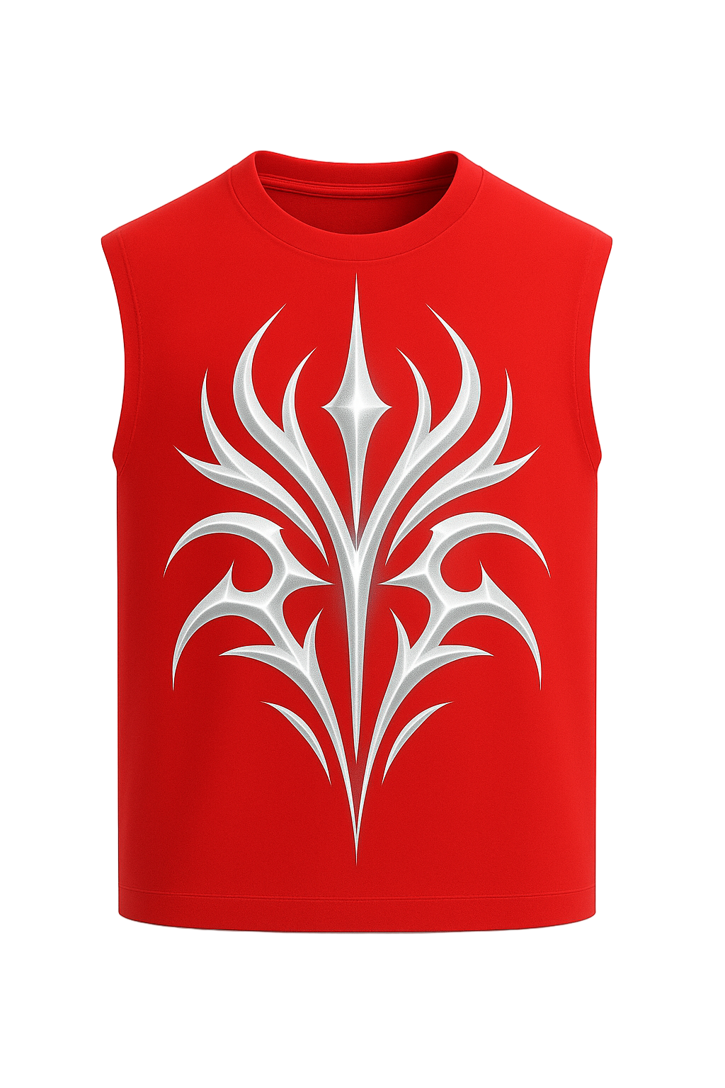Silver Tribal Flame Vest