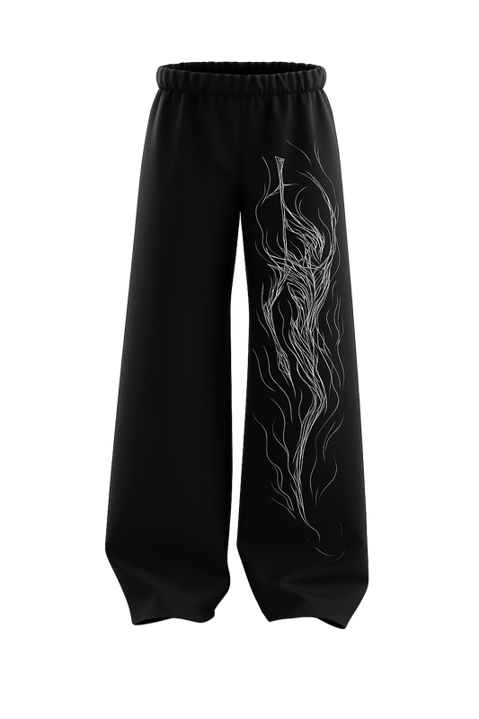 Phantom Blade Black Baggy Pants