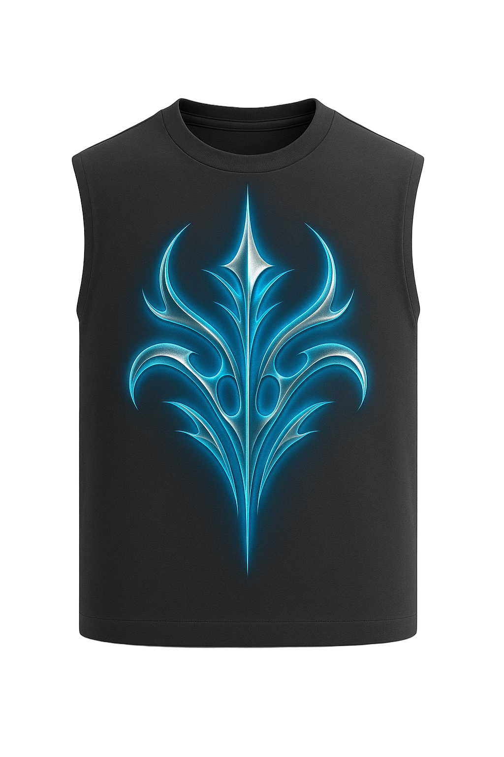 Blue Chrome Tribal Vest