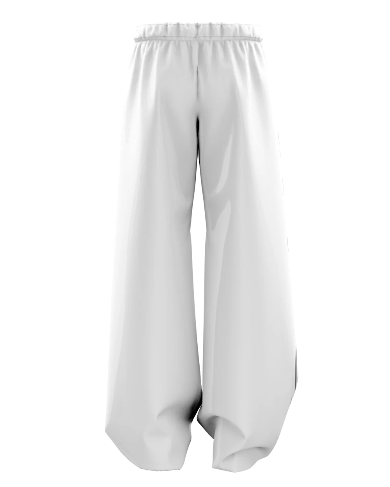 Royal Baroque White Baggy Pants
